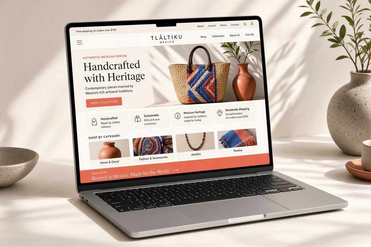 Tienda artesanal — concepto
