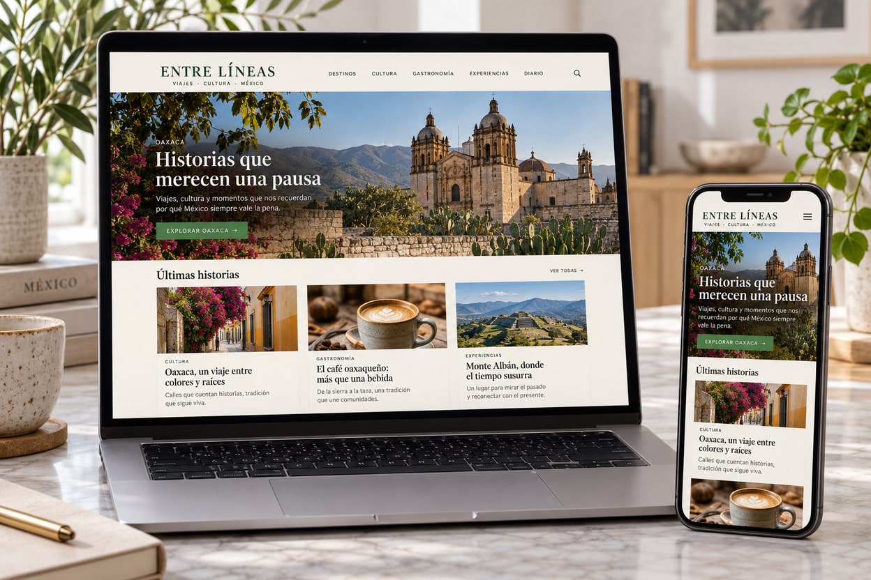 Blog editorial — concepto